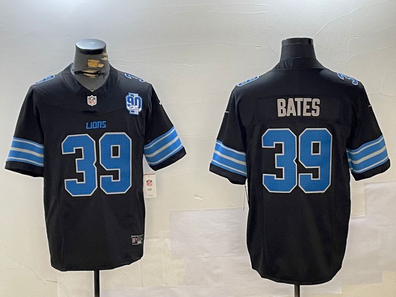 Men Detroit Lions 39 Bates Black three generations 2024 Nike Limited NFL Jersey style 3
